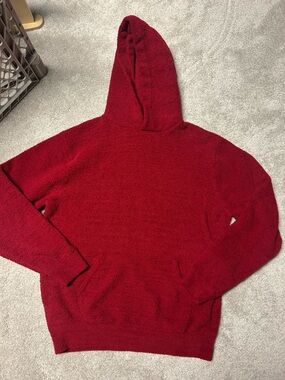 Kashwére Luxury Oversized Hoodie sweatshirt 100% Microfiber Lounge Red
Sz XL